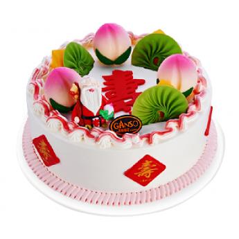 元祖 奶油祝寿蛋糕 生日蛋糕 
