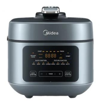 Midea����0Ϳ�㲻����ڵ���ѹ���� ���ö๦�ܸ�ѹ�� 5L/5Qt ˫�ڵ�